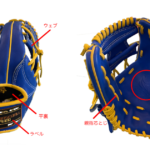 意外と知られていない野球グローブの部位名称