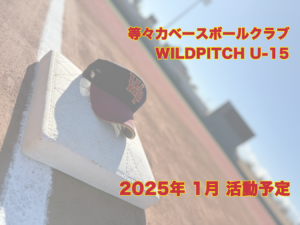 【2025年度 1月体験会】等々力ベースボールクラブ WILDPITCH U-15