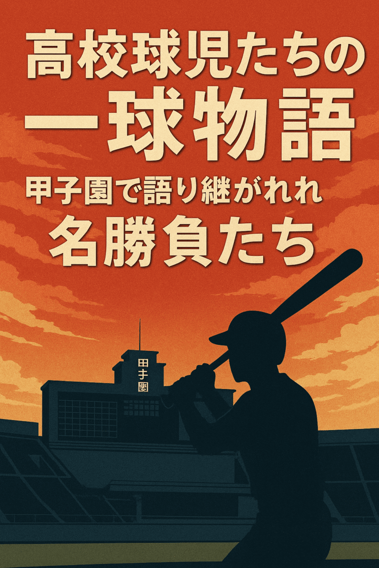 【第一位】高校球児たちの一球物語｜甲子園で語り継がれる名勝負たち
