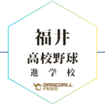 福井 野球進学校 人気ランキング